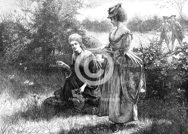 Gathering May dew, 1874. Creator: Unknown.