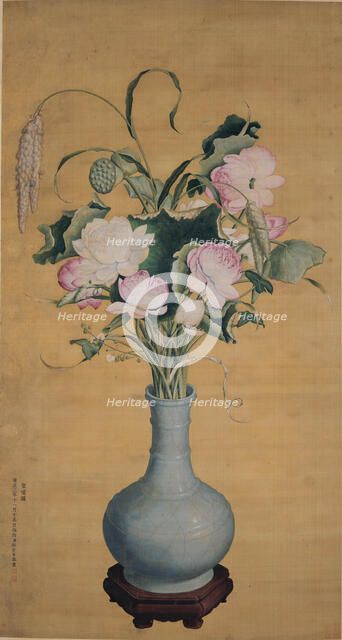 Gathering of Auspicious Signs, 1725. Creator: Castiglione, Giuseppe (1829-1908).