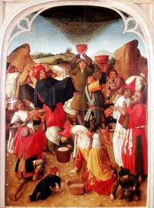 Gathering of the Manna c1460-1475. Artist: Master of the Gathering of the Manna