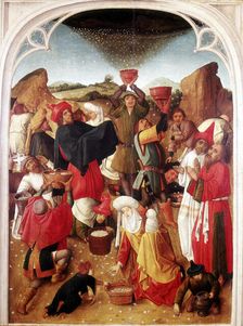Gathering of the Manna c1460-1475. Artist: Master of the Gathering of the Manna