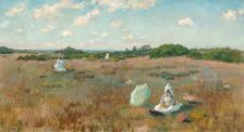 Gathering Autumn Flowers, 1894/1895. Creator: William Merritt Chase