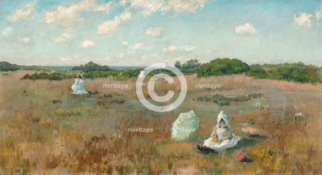 Gathering Autumn Flowers, 1894/1895. Creator: William Merritt Chase.