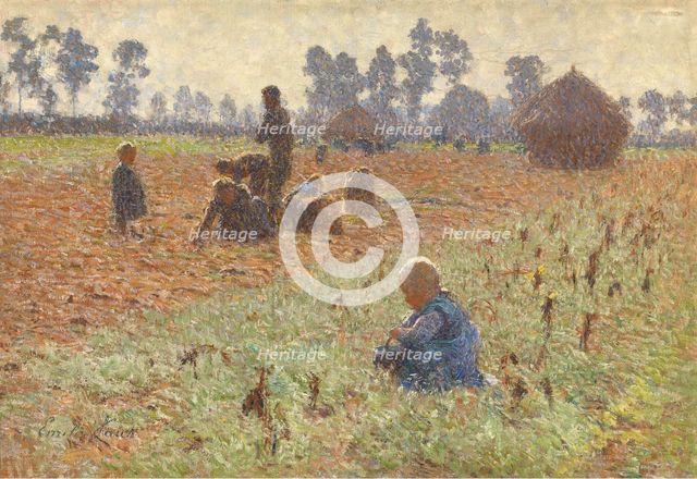 Gathering Corn, 1894. Creator: Emile Claus.