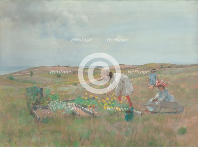 Gathering Flowers, Shinnecock, Long Island, c. 1897. Creator: William Merritt Chase.