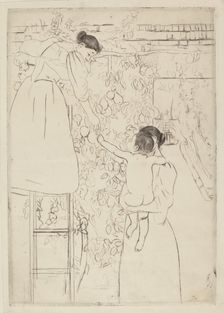 Gathering Fruit, c. 1893. Creator: Mary Cassatt