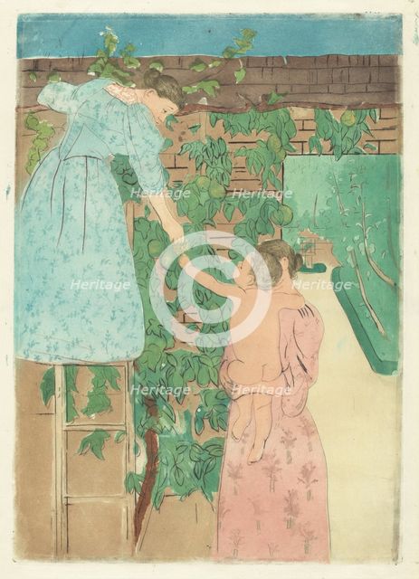 Gathering Fruit, c. 1893. Creator: Mary Cassatt.