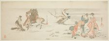 Gathering Herbs, Japan, c. 1796/97. Creator: Hokusai