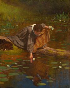 Gathering Lilies, 1865. Creator: Eastman Johnson