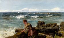 Gathering Limpets, 1886. Creator: James Clarke Hook