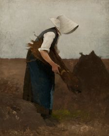 Gathering Poppies. Study. Creator: Hugo Salmson