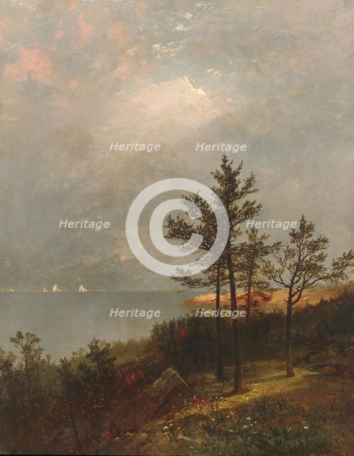 Gathering Storm on Long Island Sound, 1872. Creator: John Frederick Kensett.