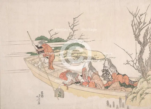 Gathering Sea-Weed. Creator: Hokusai.