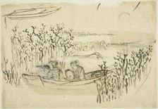 Gathering Seaweed at Omori, n.d. Creator: Utagawa Kuniyoshi