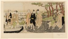 Gathering shell fish at low tide, c. 1789/1801. Creator: Utagawa Toyokuni I
