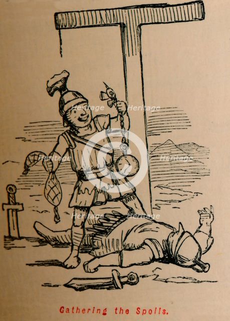 'Gathering the Spoils', 1852. Artist: John Leech.