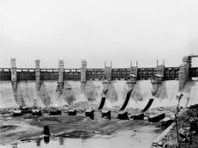 Gatun Lake spillway, Panama Canal, c.between 1910 and 1914. Creator: Unknown