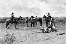 Gauchos, 1895.Artist: Alfred Paris