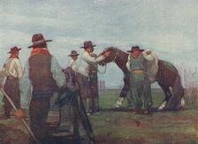 Gauchos Breaking in a Young Horse 1916. Artist: A S Forrest