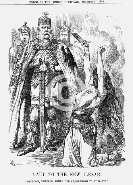 'Gaul to the New Caesar', 1870. Creator: Joseph Swain.