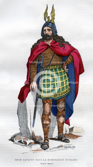 Gaul chief under the Roman occupation, 1st century BC - 5th century AD (1882-1884).Artist: Meunier