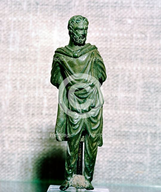 Gaullish prisoner, Roman bronze figure, Umbria, Imperial period. Artist: Unknown