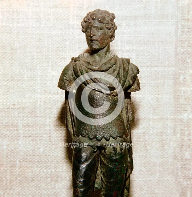 Gaullish prisoner, Roman bronze statuette, c1st century. Artist: Unknown