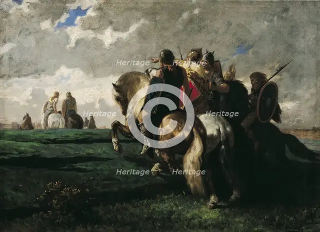 Gauls before Rome. Creator: Luminais, Évariste Vital (1822-1896).