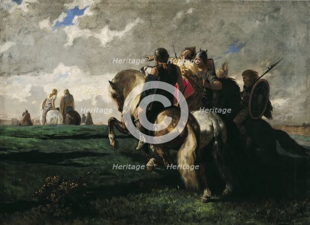 Gauls before Rome. Creator: Luminais, Évariste Vital (1822-1896).