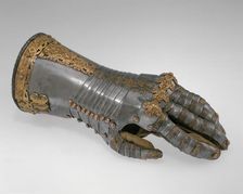 Gauntlet for the Left Hand, German, Augsburg, ca. 1557. Creator: Jorg Sigman