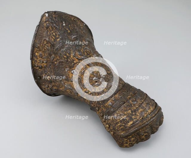 Gauntlet for the Right Hand, France, c. 1570/90. Creator: Unknown.