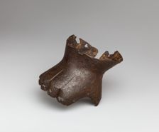 Gauntlet for the Right Hand, from Tannenberg Castle, German, ca. 1380. Creator: Unknown