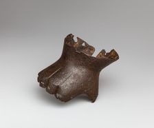 Gauntlet for the Right Hand, from Tannenberg Castle, German, ca. 1380. Creator: Unknown