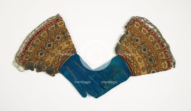 Gauntlets, British, 1690-1710. Creator: Unknown.