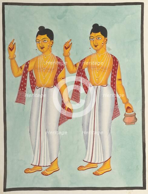Gaur and Nitai, 1800s. Creator: Unknown.