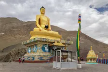 Gautama Buddha, Stok Gompa, Ladakh, India, 2023. Creator: Peter Thompson