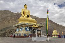 Gautama Buddha, Stok Gompa, Ladakh, India, 2023. Creator: Peter Thompson