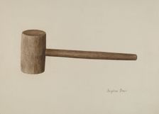 Gavel, c. 1940. Creator: Angeline Starr