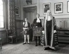 Gavin Simonds, Lord Chancellor, Palace of Westminster, c1953. Creator: Arthur Charles Kirby Ware