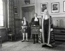 Gavin Simonds, Lord Chancellor, Palace of Westminster, c1953. Creator: Arthur Charles Kirby Ware