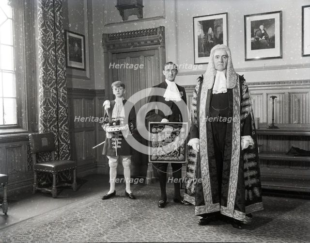 Gavin Simonds, Lord Chancellor, Palace of Westminster, c1953. Creator: Arthur Charles Kirby Ware.