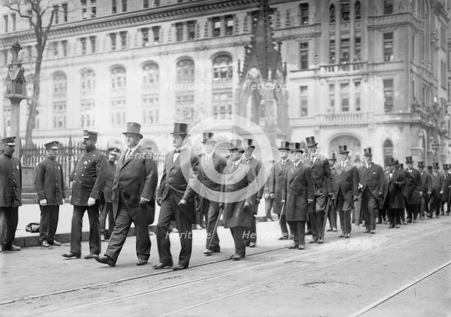 Gaynor pall bearers, Taft, Adamson, Waldo, 1913. Creator: Bain News Service.