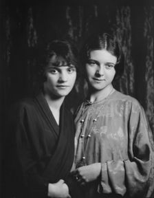 Gazarian, Olga, Miss, and unidentified woman, portrait photograph, 1932 Creator: Arnold Genthe