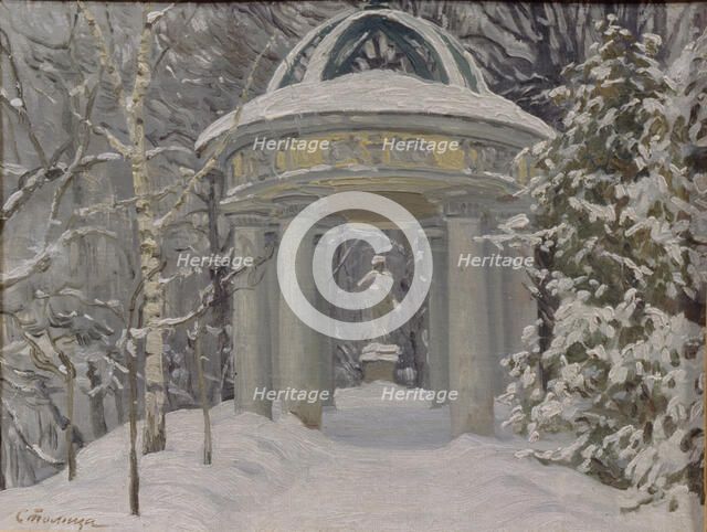Gazebo at the Naydenov Estate, 1923. Artist: Stolitsa, Evgeni Ivanovich (1870-1929)