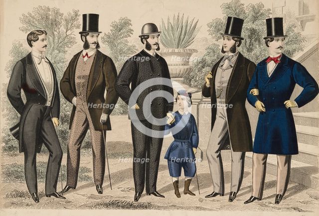 Gazette of Fashion Plate, 1866. Creator: Unknown.