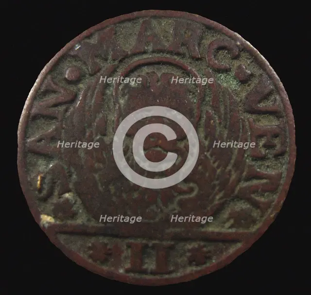 Gazzetta: Dalmatia & Albania, 2 Soldo, Republic of Venice. (Obverse) , 1684.