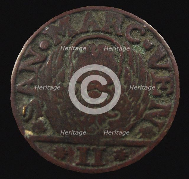 Gazzetta: Dalmatia & Albania, 2 Soldo, Republic of Venice. (Obverse) , 1684.