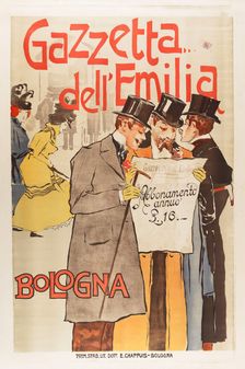 Gazzetta dell'Emilia, 1898. Creator: Anon