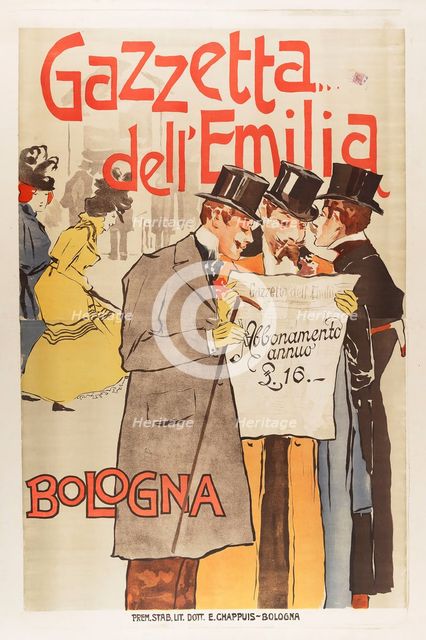 Gazzetta dell'Emilia, 1898. Creator: Anon.