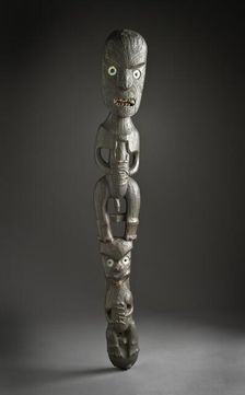 Gable Peak Figure (teko teko) (image 1 of 2), c.1800. Creator: Unknown