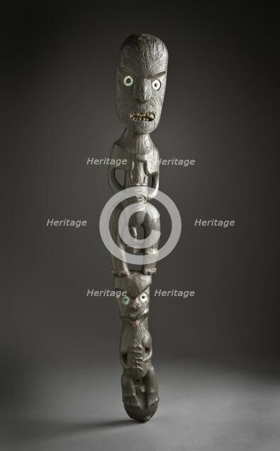 Gable Peak Figure (teko teko) (image 1 of 2), c.1800. Creator: Unknown.